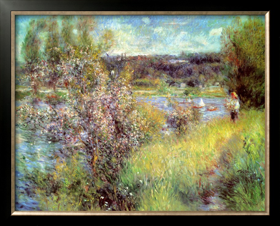 Seine At Chatou - Pierre-Auguste Renoir painting on canvas